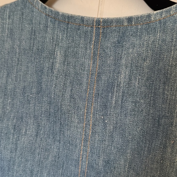 Vintage 60’s-70’s Levi's Blue Orange Tag Denim Vest Size S - Picture 10 of 16